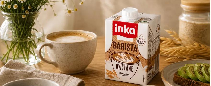 Kawa z pianką — na ciepło czy na zimno? Przetestuj INKA Barista Owsiane