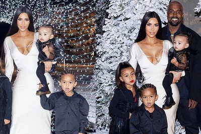 5-latka w makijażu?! Kim Kardashian wywołała burzę świąteczną sesją zdjęciową