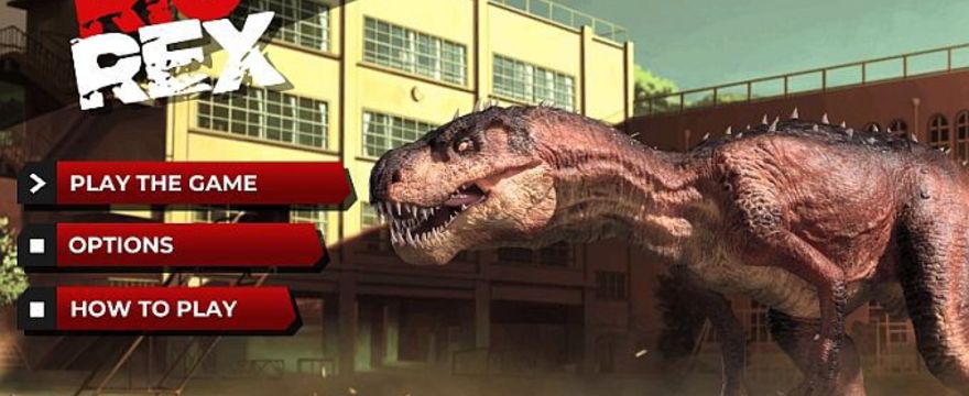 Pokieruj groźnym tyranozaurem w Rio Rex