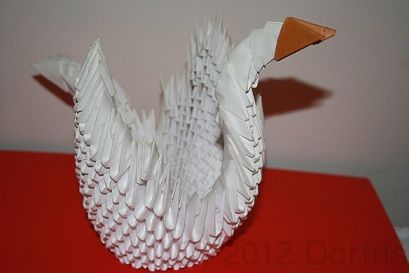 Łabądz z papieru (origami)